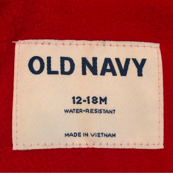 New Old Navy Frost Free, Red Buffalo Checker Quilted Puffer Jacket 12-18M - Picture 4 of 8